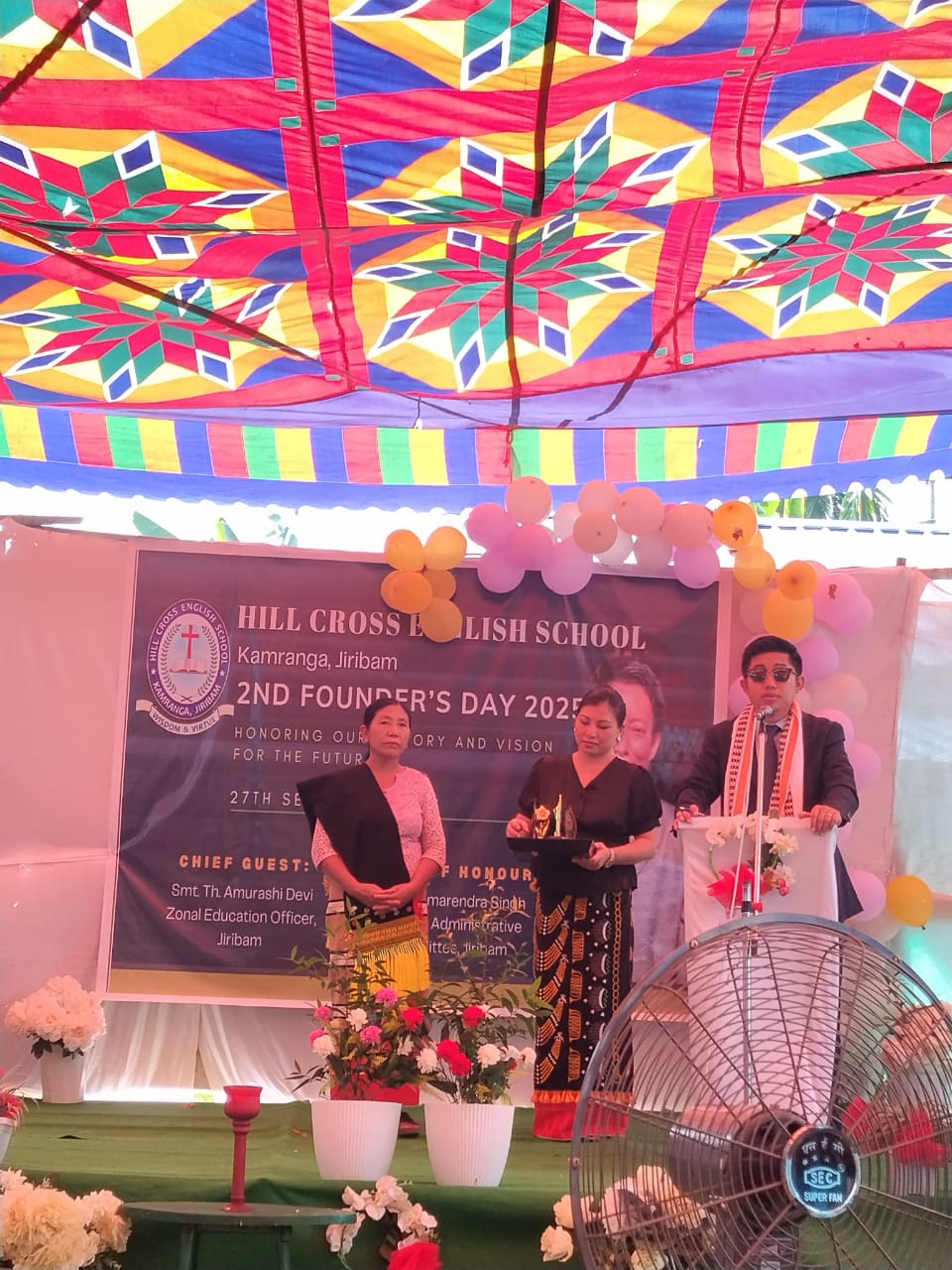 Distribution of Founder's award by Mrs. Abiliu Gonmei Co-Founder